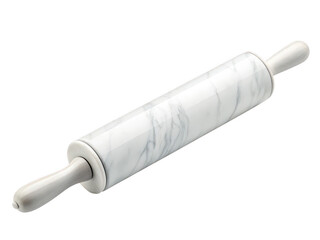 marble rolling pin white background smooth stone kitchen tool used to roll out dough cool heavy surface baking equipment traditional rolling pin transparent background