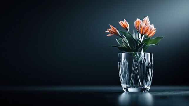 A Stunning Glass Vase Adorning Vibrant Flowers is the Ultimate Home Decor Statement