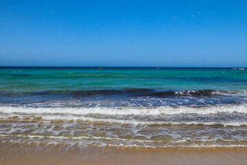 View of the Mediterranean sea on Malta