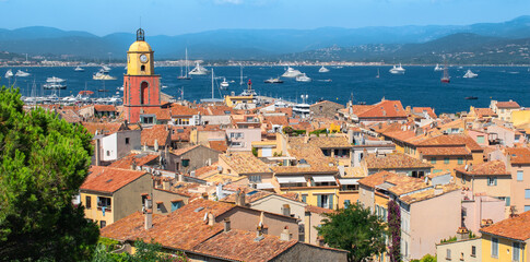 Panorama of the Old Town of Saint-Tropez