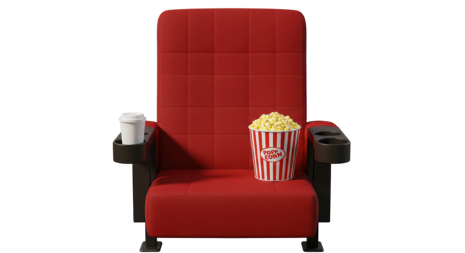 Isolated Movie Theater Seat