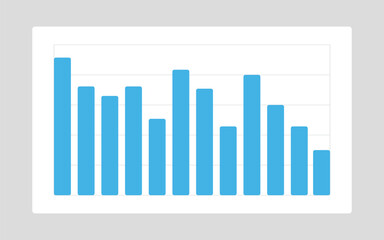 Business candle stick graph chart for stock market investment. Vector