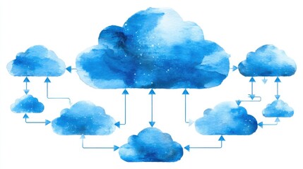 Watercolor Cloud Design for Creative Storage Access and Data Management