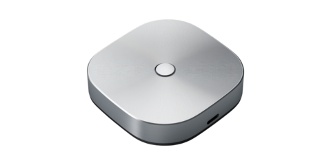 Sleek Silver Smart Device. Modern Technology And Connectivity Isolated On Transparent Background