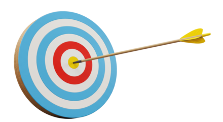 Isolated Target with Arrow