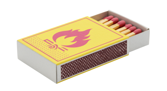 Isolated Match Box