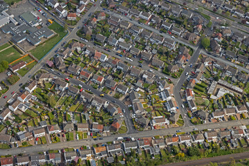 Suburban housing in the Murrayfiled district of Edinburgh
