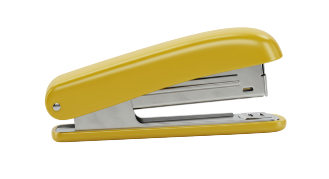 Isolated Yellow Stapler