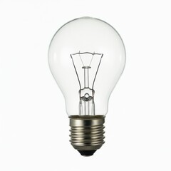 Clear lightbulb filament electricity idea innovation technology