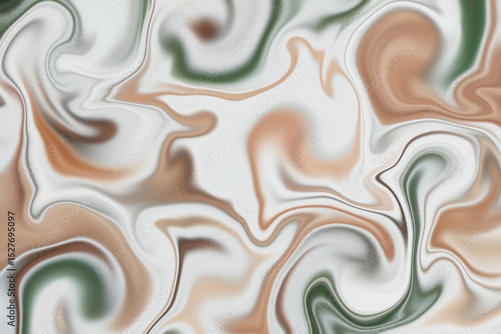 Poster swirling patterns in earthy tones create a mesmerizing abstract design