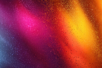 Vibrant gradient glows, creating an atmosphere of dreamy wonder and captivating noise