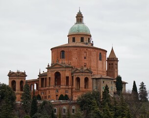 Sanctuary of the Madonna of San Luca. Santuario della Madonna di San Luca. Bologna Italy.