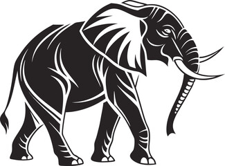 Obraz premium vector illustration of an elephant