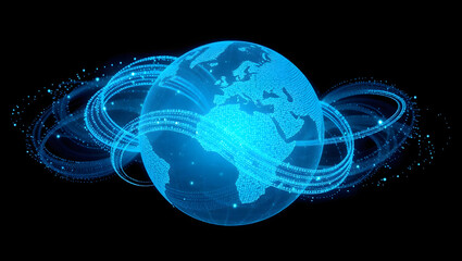 Obraz premium Futuristic Data Sphere
