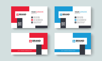 Modern creative corporate business card design layout template. Template design for business card, visiting Card, identity card, contact, branding, stationery design template.