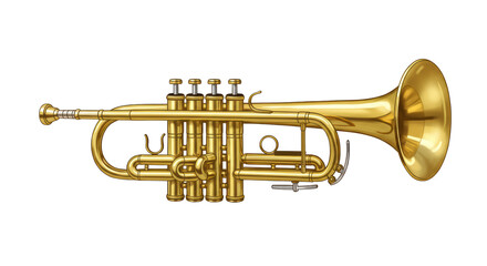 Obraz premium Isolated trumpet
