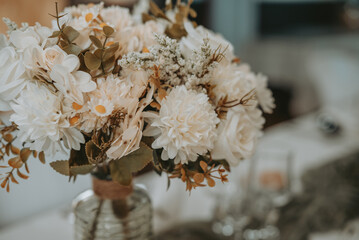 La décoration des tables pendant un mariage en France