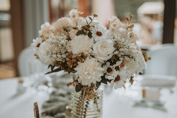 La décoration des tables pendant un mariage en France