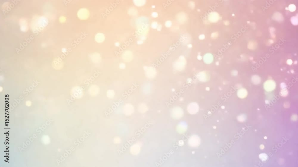 Poster soft dreamy background with pastel colors and shimmering bokeh effects, creating serene and enchanti