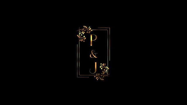 Gold Wedding Monogram 11