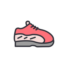 Vibrant Sneaker Illustration Depicting Modern Footwear For Active Lifestyle
