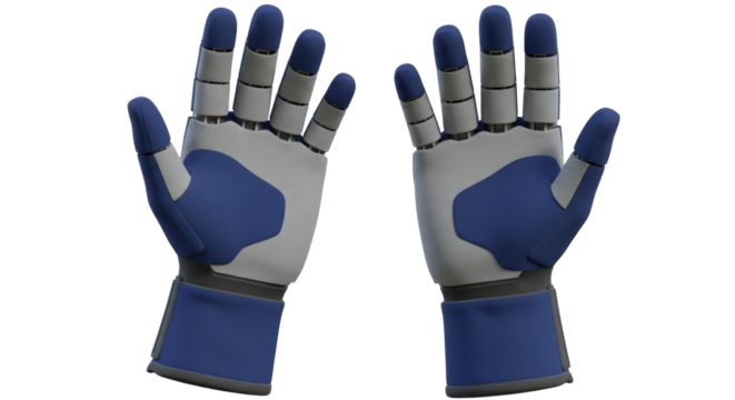 Isolated Pair of Robot Hands - Powered by Adobe