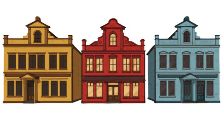 Fototapeta premium Isolated Buildings