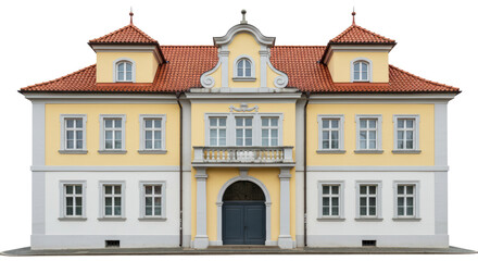 Fototapeta premium Isolated Grand European Mansion