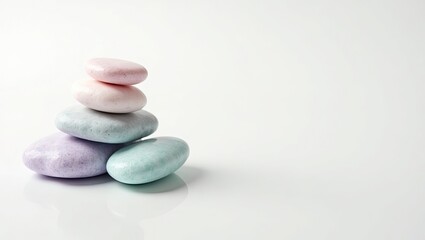 zen stones on the sand