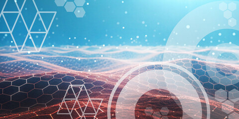 Data protection in digital blockchain systems with secure communication technologies and connections for data access. 3d rendering
