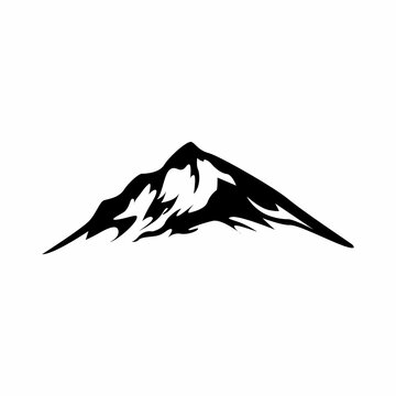 mountain and outdoor adventure vector logo design, vintage style