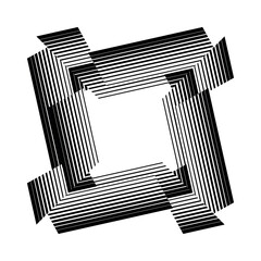 Основные RGB op art creative dynamic pattern, modern graphic vector design element