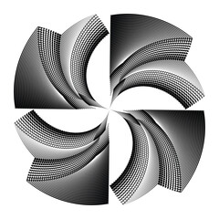 Основные RGB op art creative dynamic pattern, modern graphic vector design element