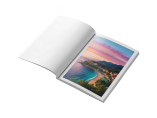 magazine white background printed periodical publication cover isolated glossy paper reading material latest issue publication transparent background