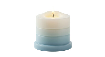 Isolated candle with flame