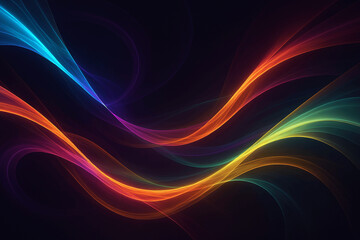 a colorful waves of light
