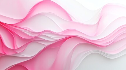 Obraz premium Abstract Pink and White Wave Background Texture