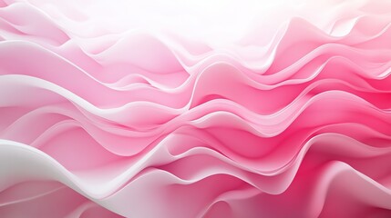 Obraz premium Abstract Pink and White Wave Background Texture