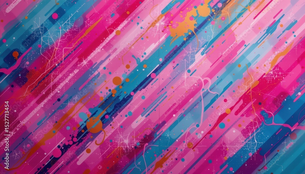 Poster abstract art background with colorful paint strokes and dynamic texture, vibrant modern design