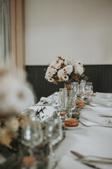 La décoration des tables pendant un mariage en France