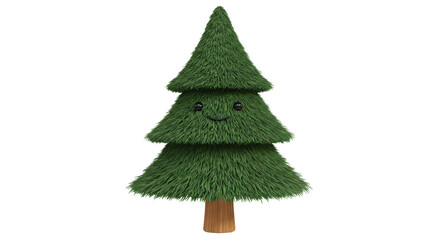 Isolated Cartoon Christmas Tree