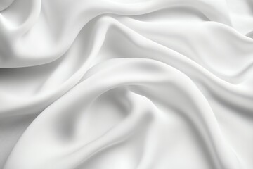 Obraz premium Abstract White Fabric Folds Minimal Light Background