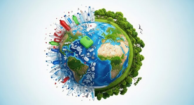 Plastic Pollution World: Half Trash, Half Nature