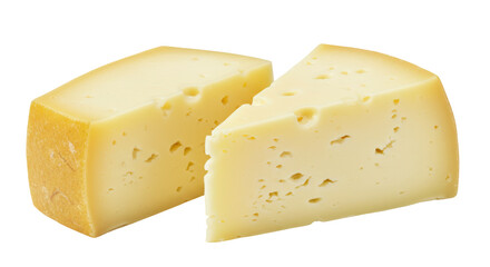 Isolated Cheese Wedge