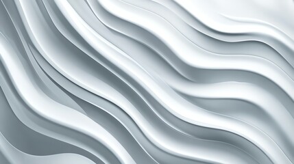 Obraz premium Abstract White Silver Ripple Wave Pattern Background