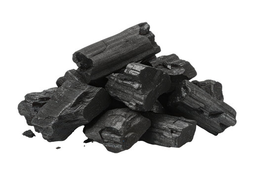 Isolated charcoal isolated