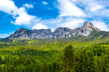 Säugling Saeugling round mountain and alpine hill peak Tyrol Austria.