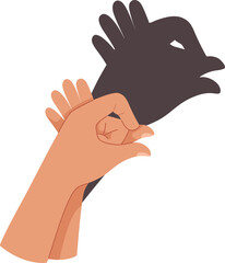 Chicken Hand Shadow Puppet