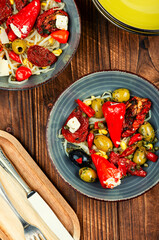 Spicy vegetables salad.