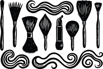 Adobe Illustrator Artwork Vector artistic paint ink broush stoake,line,texture,background for text.
